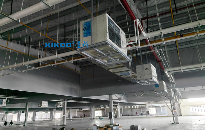 38000平米制衣廠制冷降溫，安裝蒸發(fā)冷省電空調(diào)-臥式軸流機(jī)型